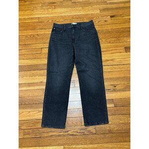 Madewell Womens The Perfect Vintage Crop Jeans Size 30 Faded Black Stretch Denim